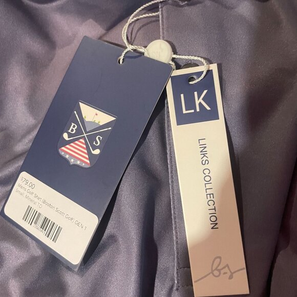 Boston Scott Links Collection NWT Cloud Print Golf Polo Size S - Picture 3 of 3